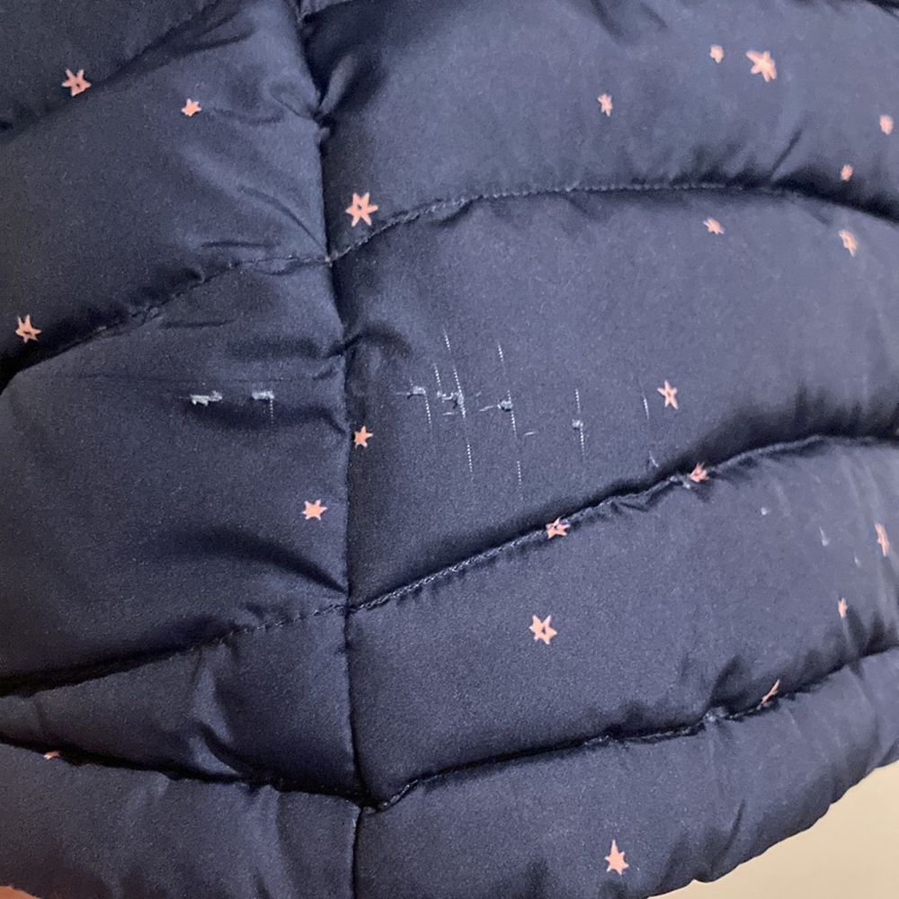 Patagonia Kids Puffer Jacket - Navy with Pink Accents - Picture 8 of 11